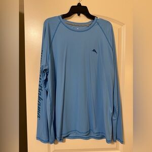 Men’s Size XL light Blue Tommy Bahama Chill Time Surf Island Zone® Rash Guard